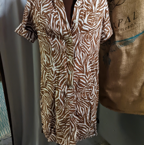 Vintage Jones New York Animal Print Dress - Picture 8 of 9